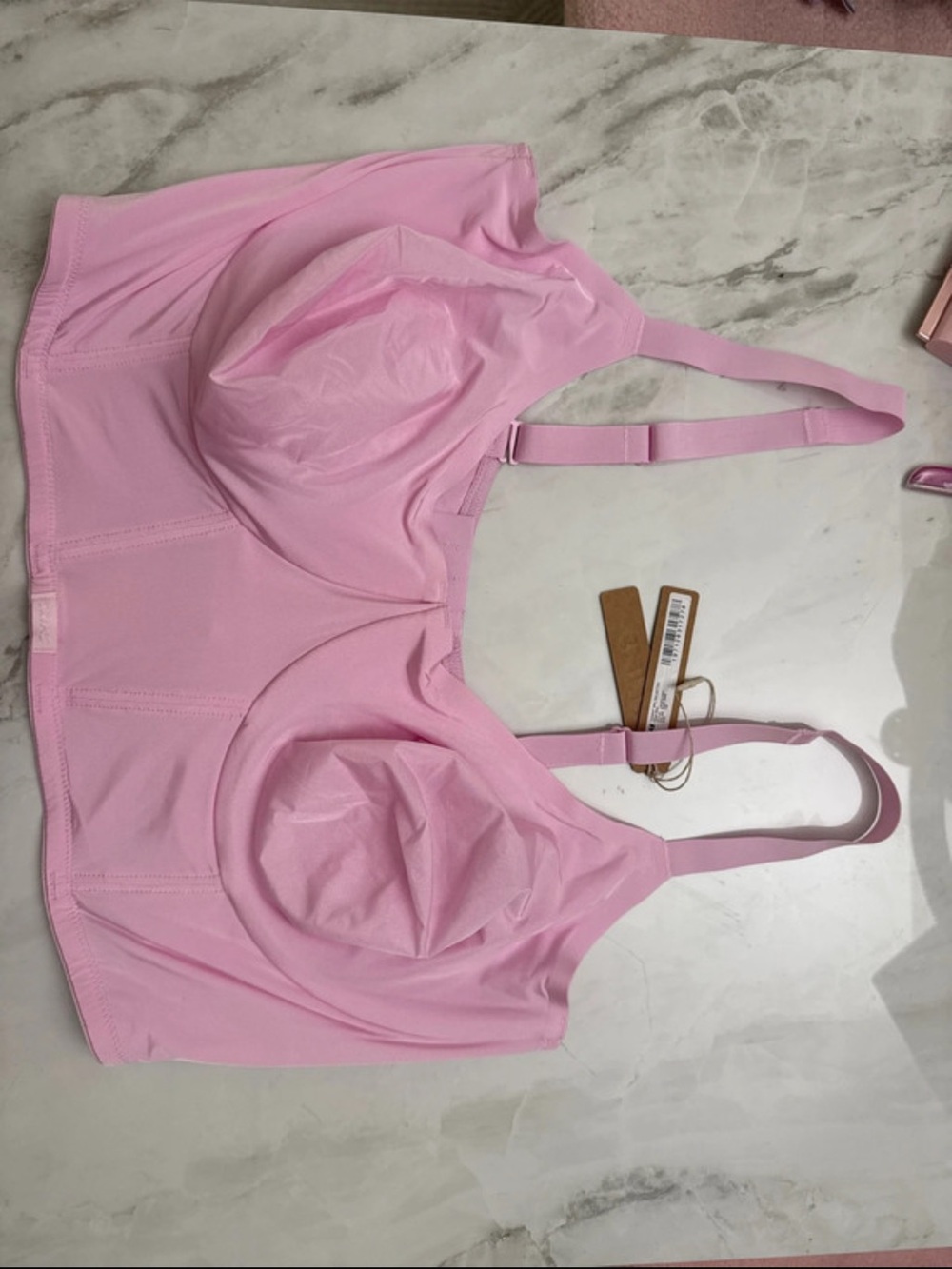 SKIMS Light Pink Wireless Support Bra